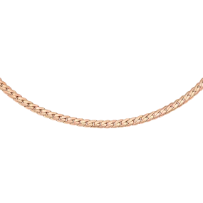 Daniel Wellington Elan Flat Chain Necklace Long Rose Gold