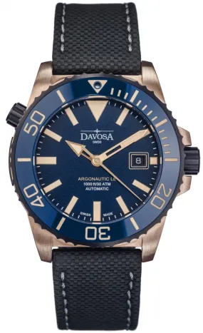 Davosa Watch Argonautic Bronze Blue Limited Edition