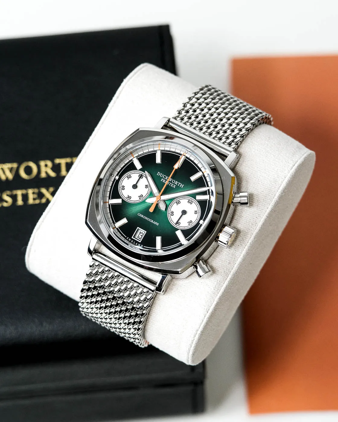 Duckworth Prestex 42 Green Sunburst Mesh Bracelet