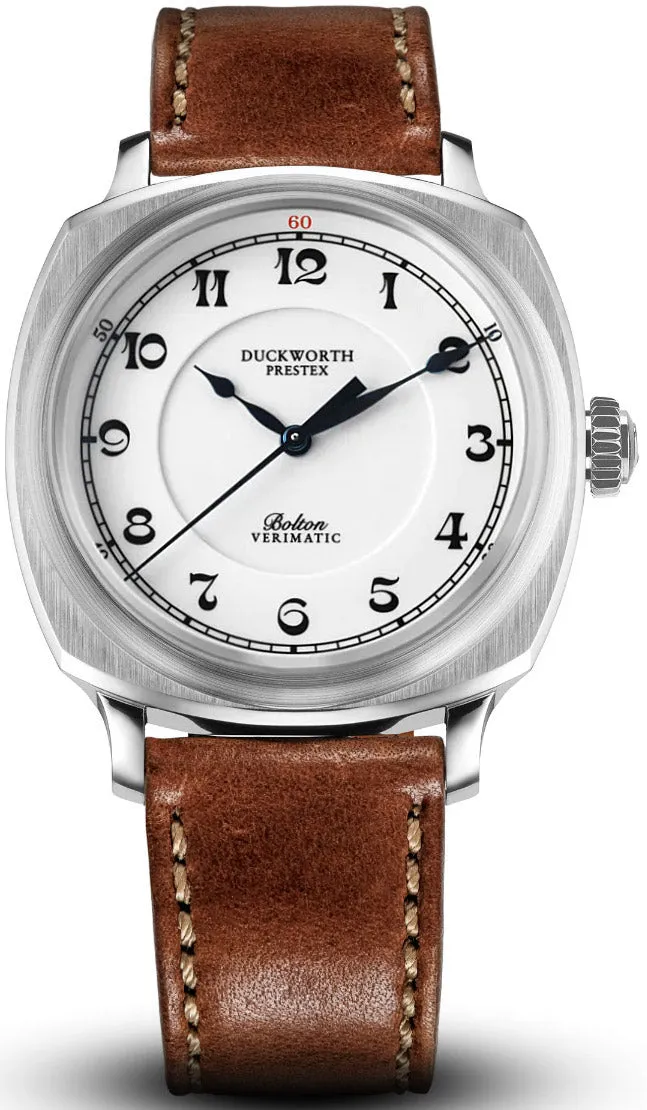 Duckworth Prestex Bolton Verimatic White Brown Leather