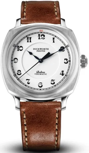 Duckworth Prestex Bolton Verimatic White Brown Leather