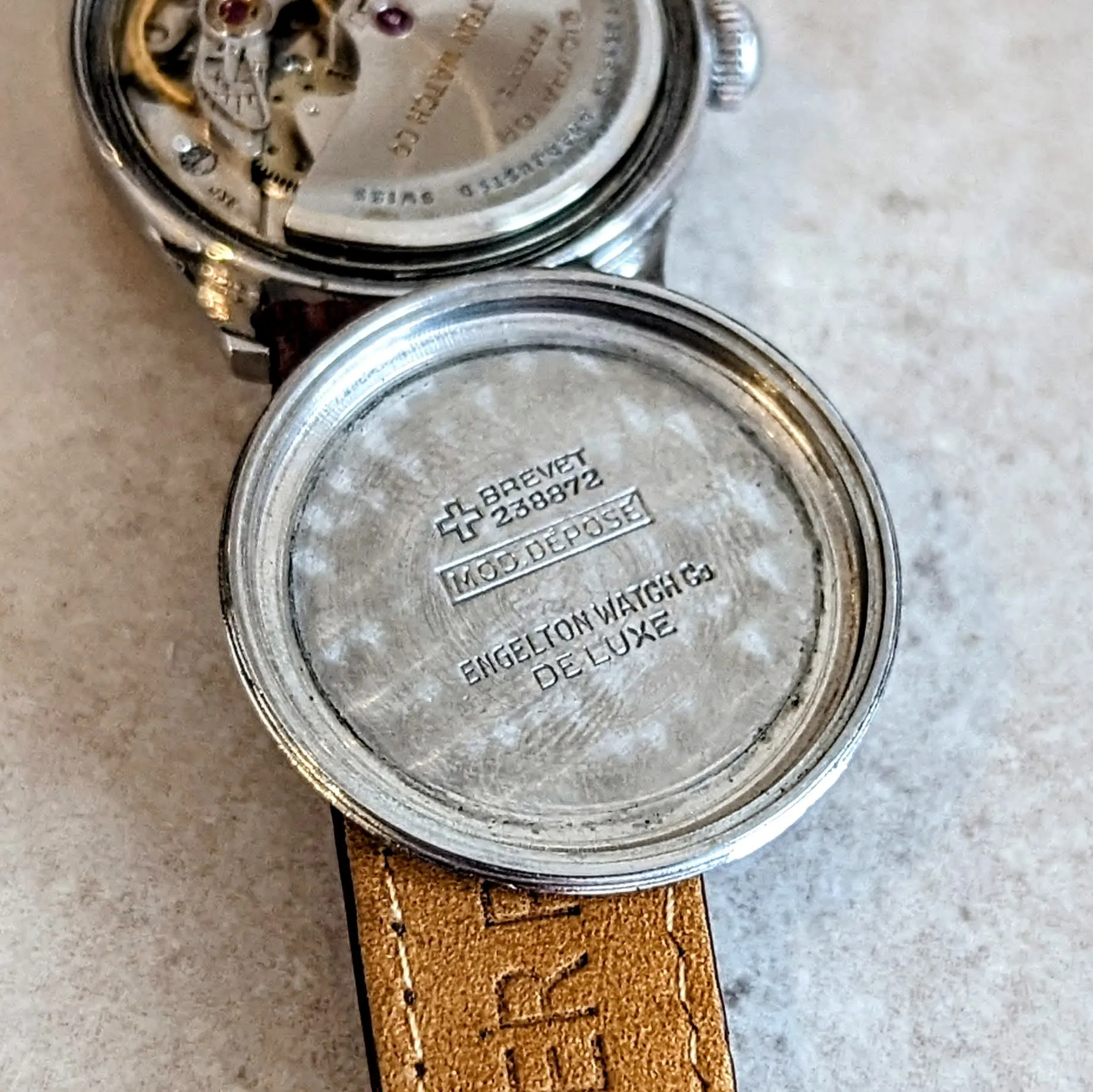 ENGELTON De Luxe Automatic Watch Bidynator FELSA 690 17 Jewels Swiss Wristwatch