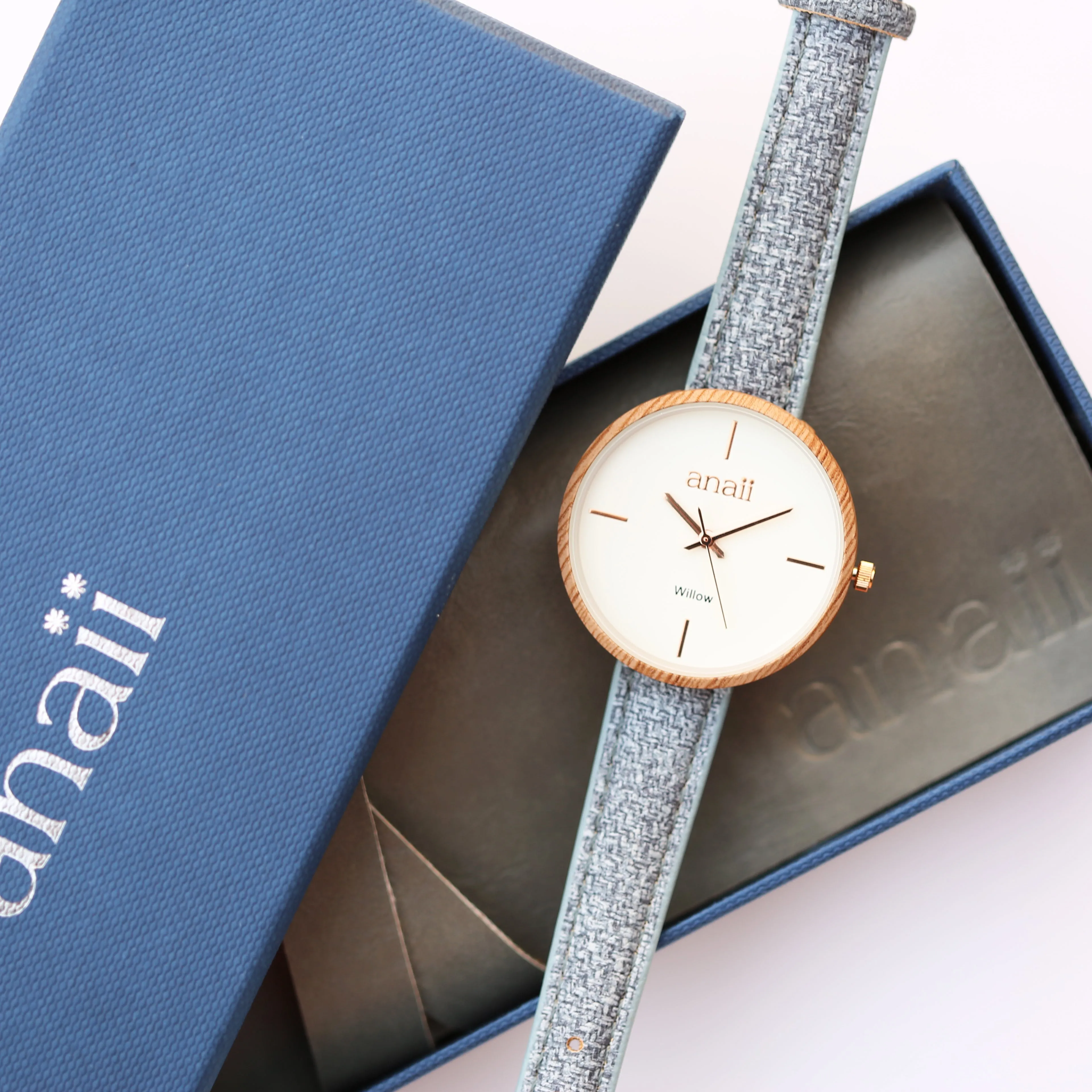 Engraved Anaii Watch - Lake Blue