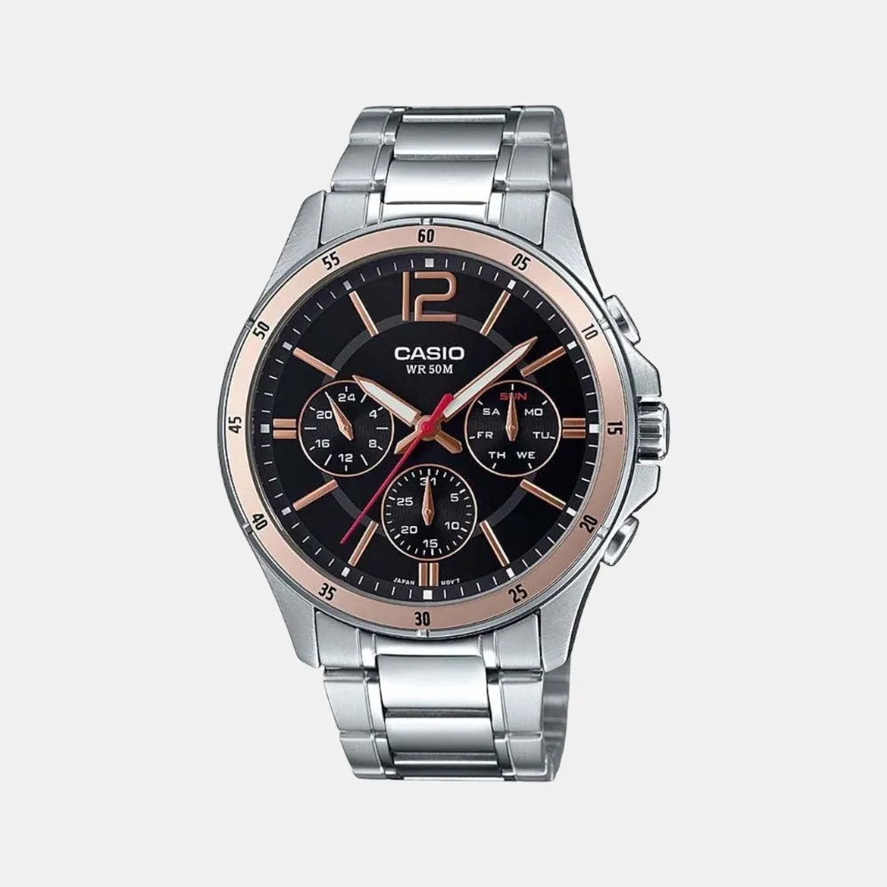 Enticer Men's Chronograph Stainless Steel Watch A1884 - MTP-1374HD-1A2VIF