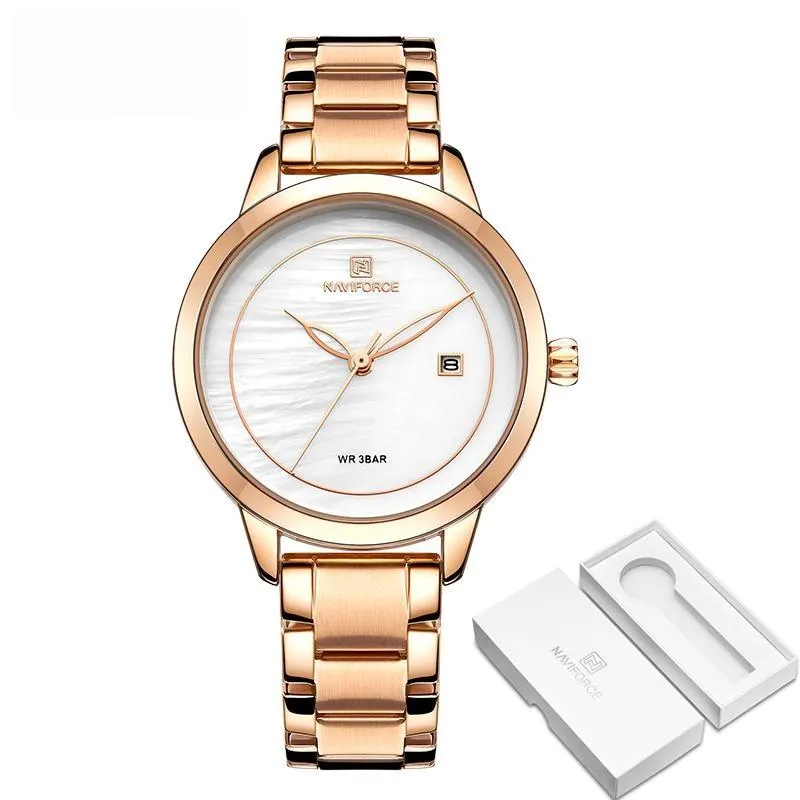 Fashion Watches For Women NAVIFORCE Ladies Luxury Brand Quartz Watches