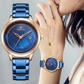 Fashion Watches For Women NAVIFORCE Ladies Luxury Brand Quartz Watches