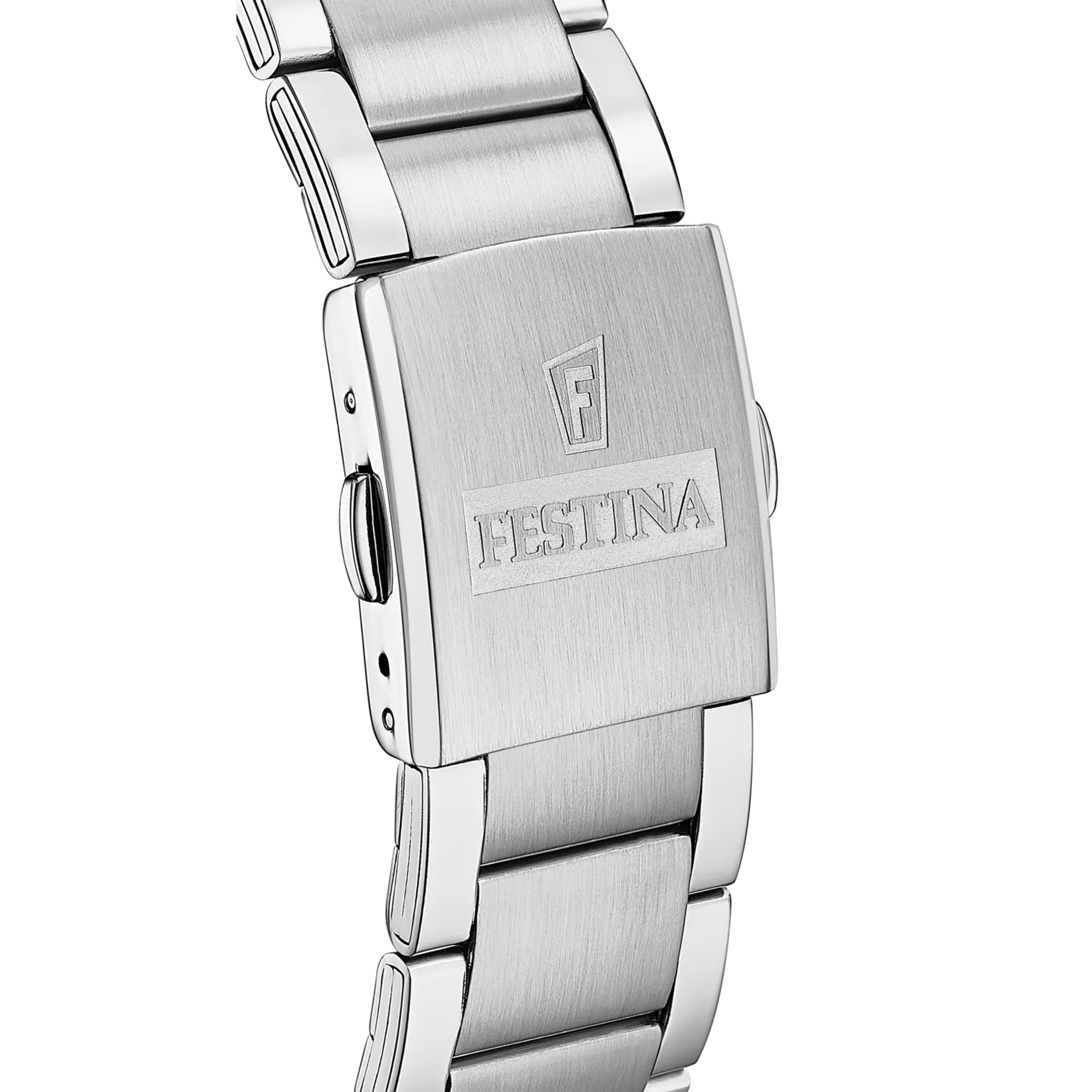 Festina Quartz Chrono Date 50M WR Black Dial Stainless Steel Case & Bracelet