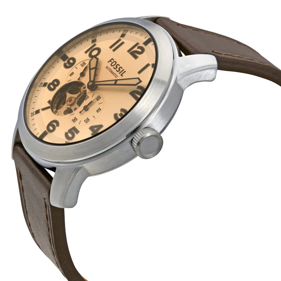 Fossil Pilot 54 Silver Dial Men's Automatic Watch ME3119
