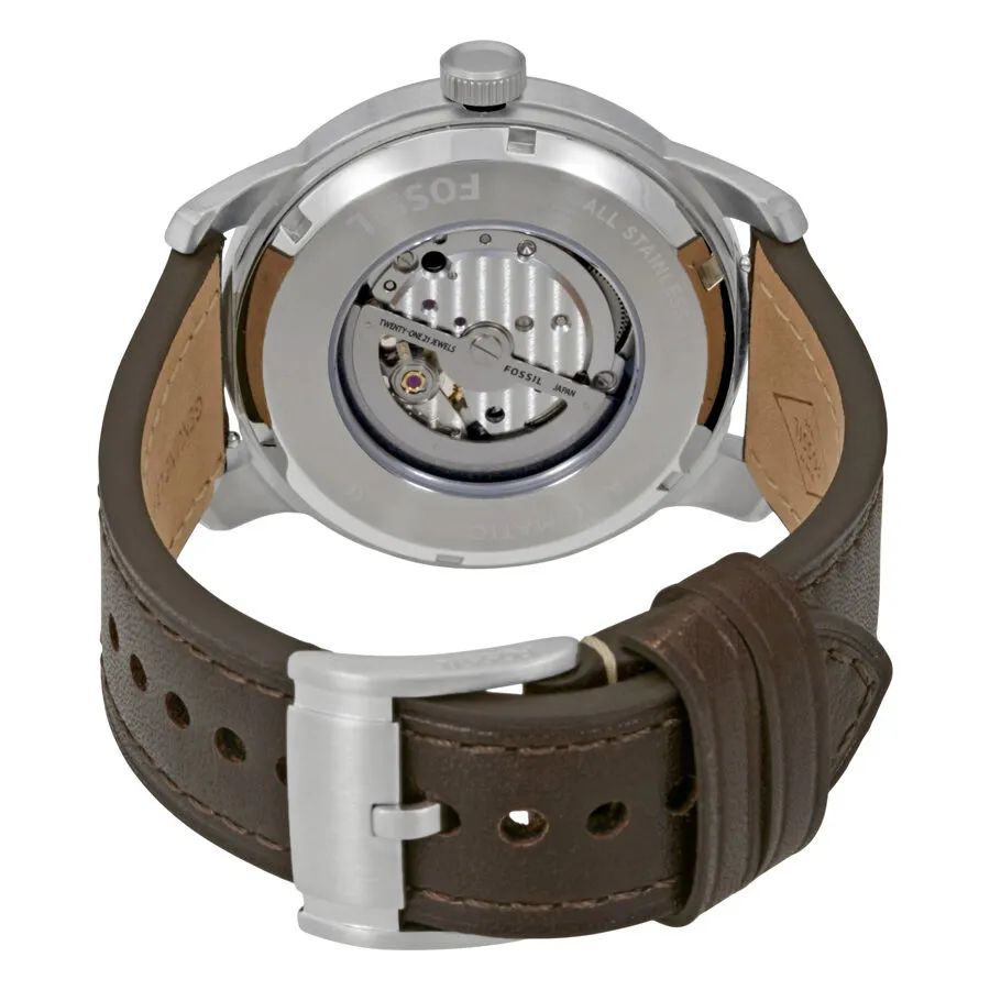 Fossil Pilot 54 Silver Dial Men's Automatic Watch ME3119