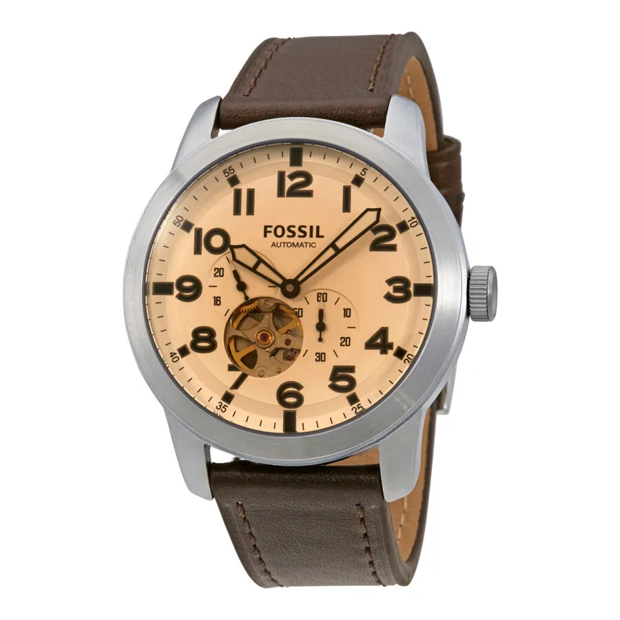 Fossil Pilot 54 Silver Dial Men's Automatic Watch ME3119