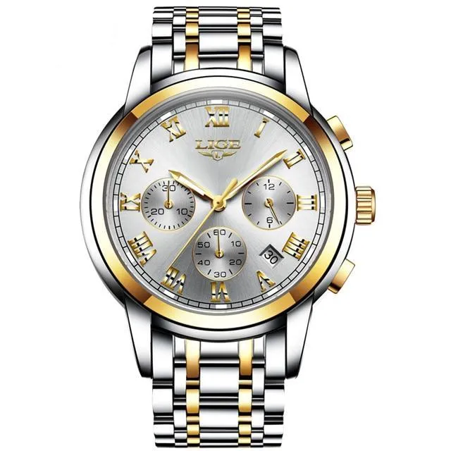 Full Steel Quartz Men's Watch