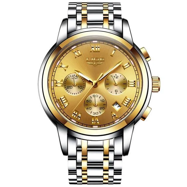 Full Steel Quartz Men's Watch