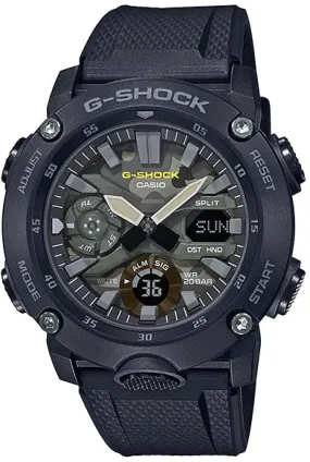 G-Shock GA-2000 Alarm Camouflage Mens