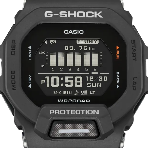 G-Shock GBD200-1 MOVE Stepcounter Bluetooth Square Black