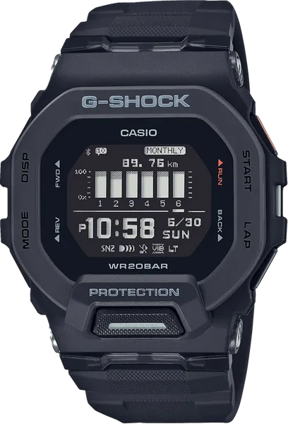 G-Shock GBD200-1 MOVE Stepcounter Bluetooth Square Black