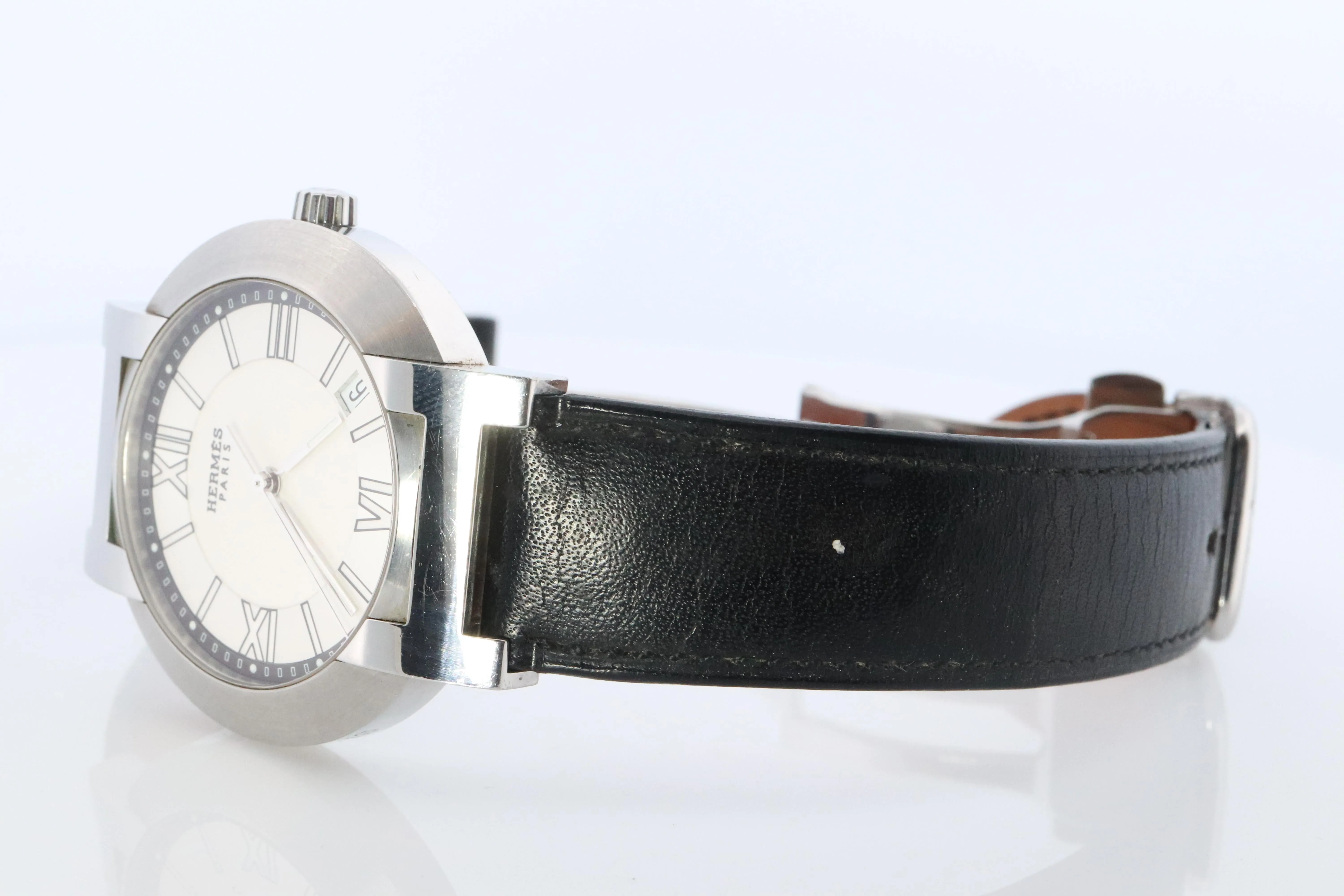 Genuine HERMES H1.710 Watch. Hermes Nomade Automatic Quartz Hybrid