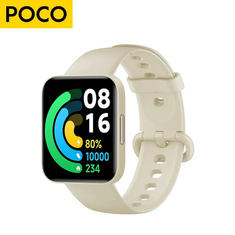 Global Version POCO Watch 1.6'' AMOLED Display 14 Days Battery GPS Always-on Watch Face Blood Oxygen Smartwatch