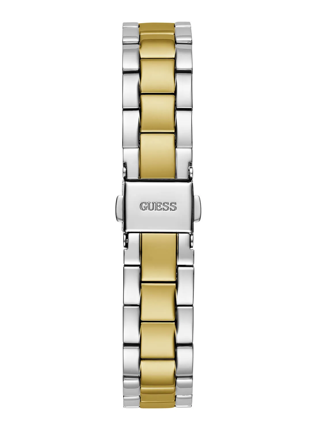 Gold and Silver Mini Luna Blue Dial Vintage Link Watch