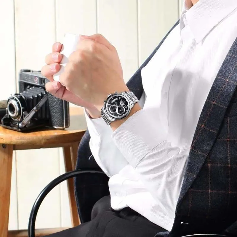 Gold Watches Black Luxury Sports