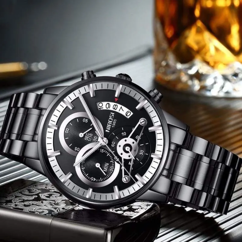 Gold Watches Black Luxury Sports