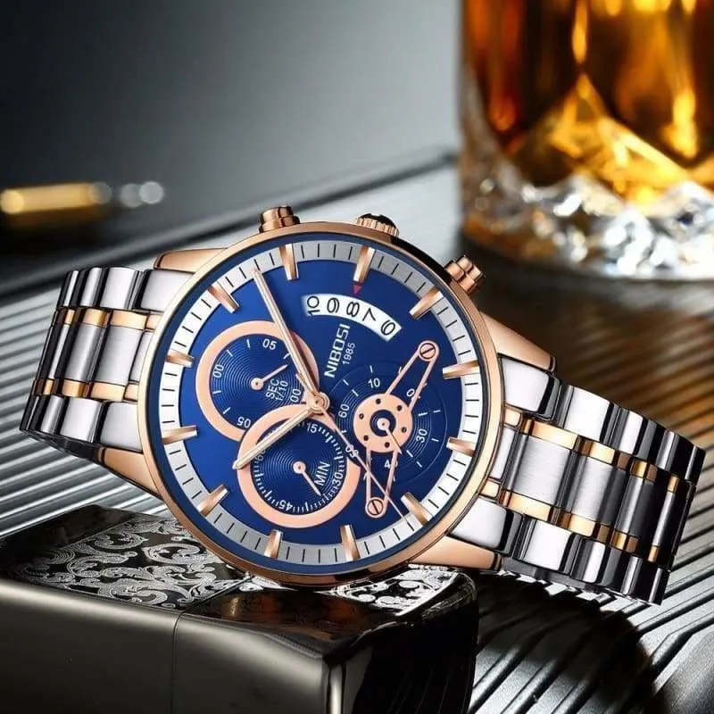 Gold Watches Black Luxury Sports