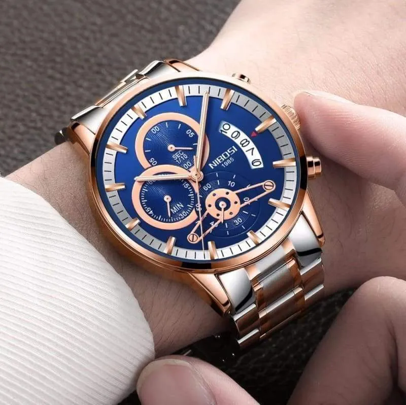 Gold Watches Black Luxury Sports
