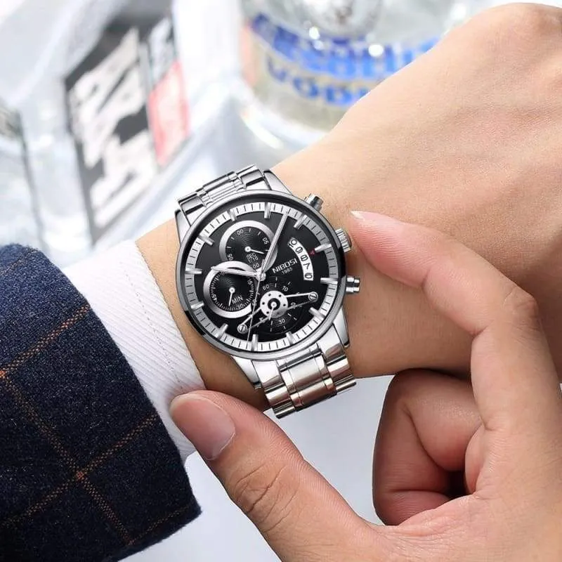 Gold Watches Black Luxury Sports