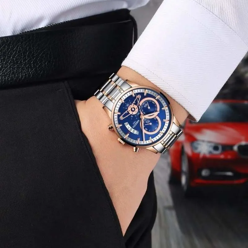 Gold Watches Black Luxury Sports
