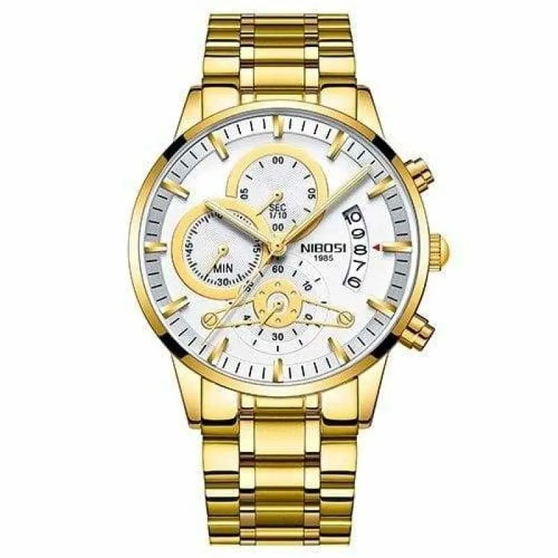 Gold Watches Black Luxury Sports