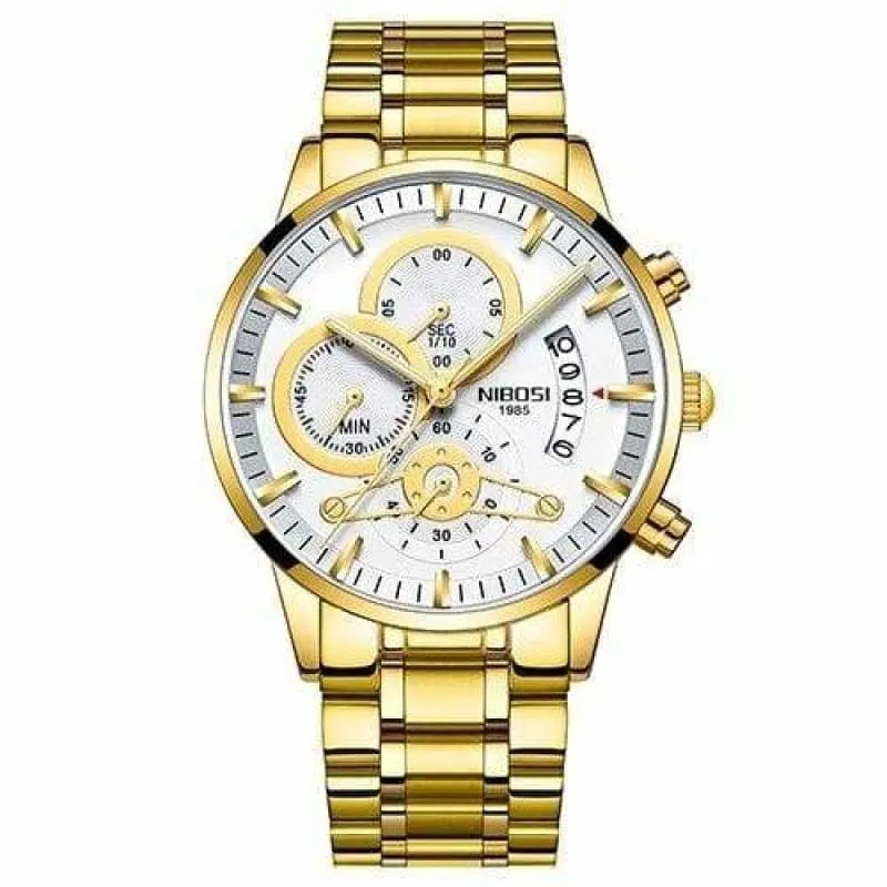 Gold Watches Black Luxury Sports