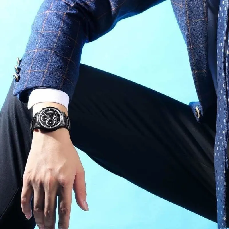 Gold Watches Black Luxury Sports