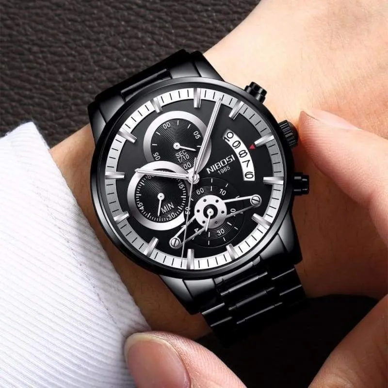 Gold Watches Black Luxury Sports
