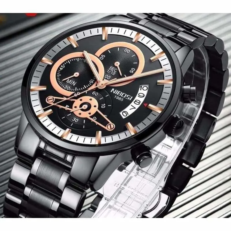 Gold Watches Black Luxury Sports