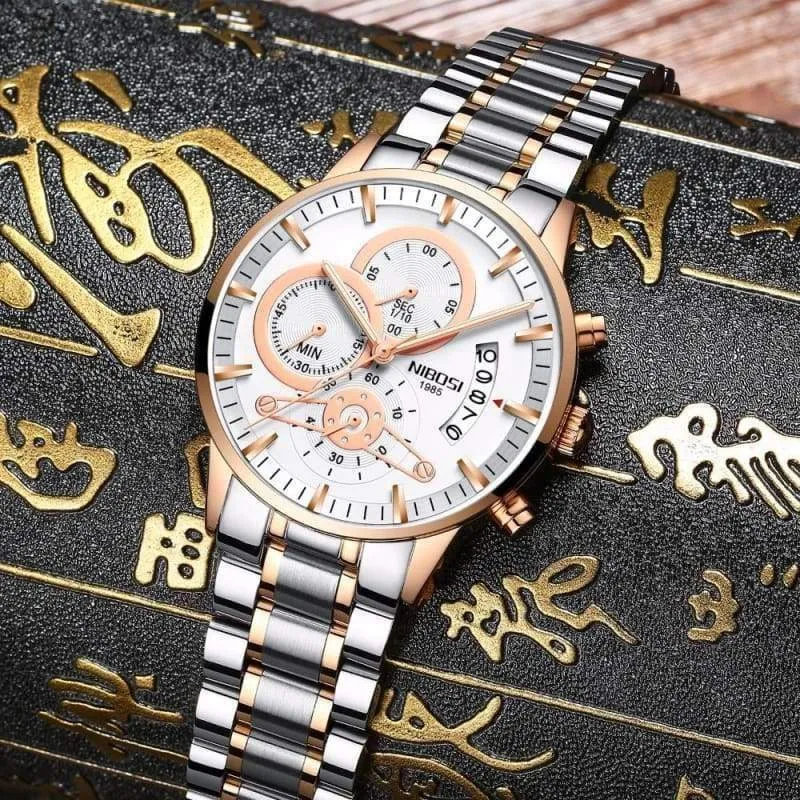 Gold Watches Black Luxury Sports