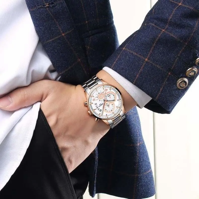 Gold Watches Black Luxury Sports