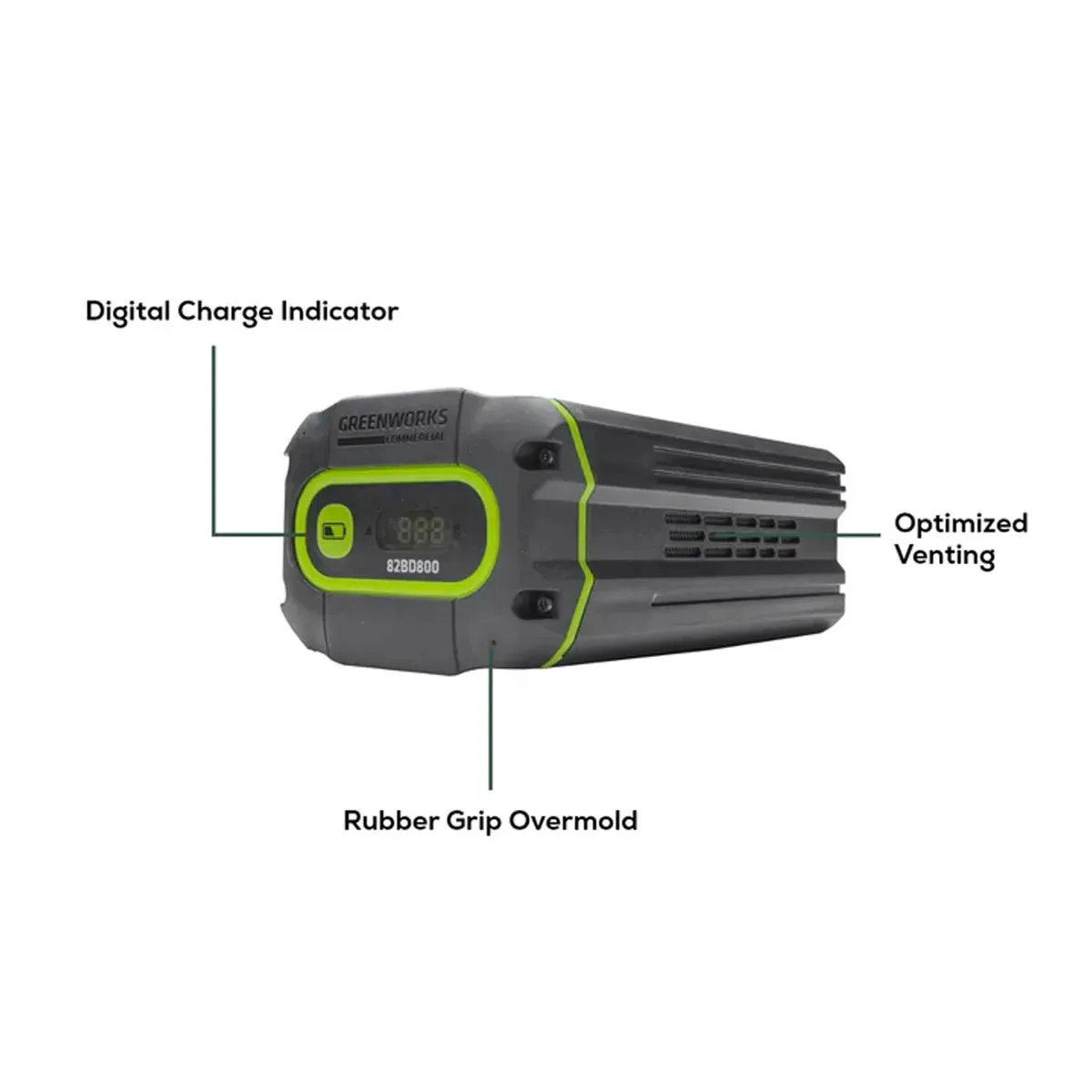 Greenworks 82V 8Ah Battery with Bluetooth and Digital Readout