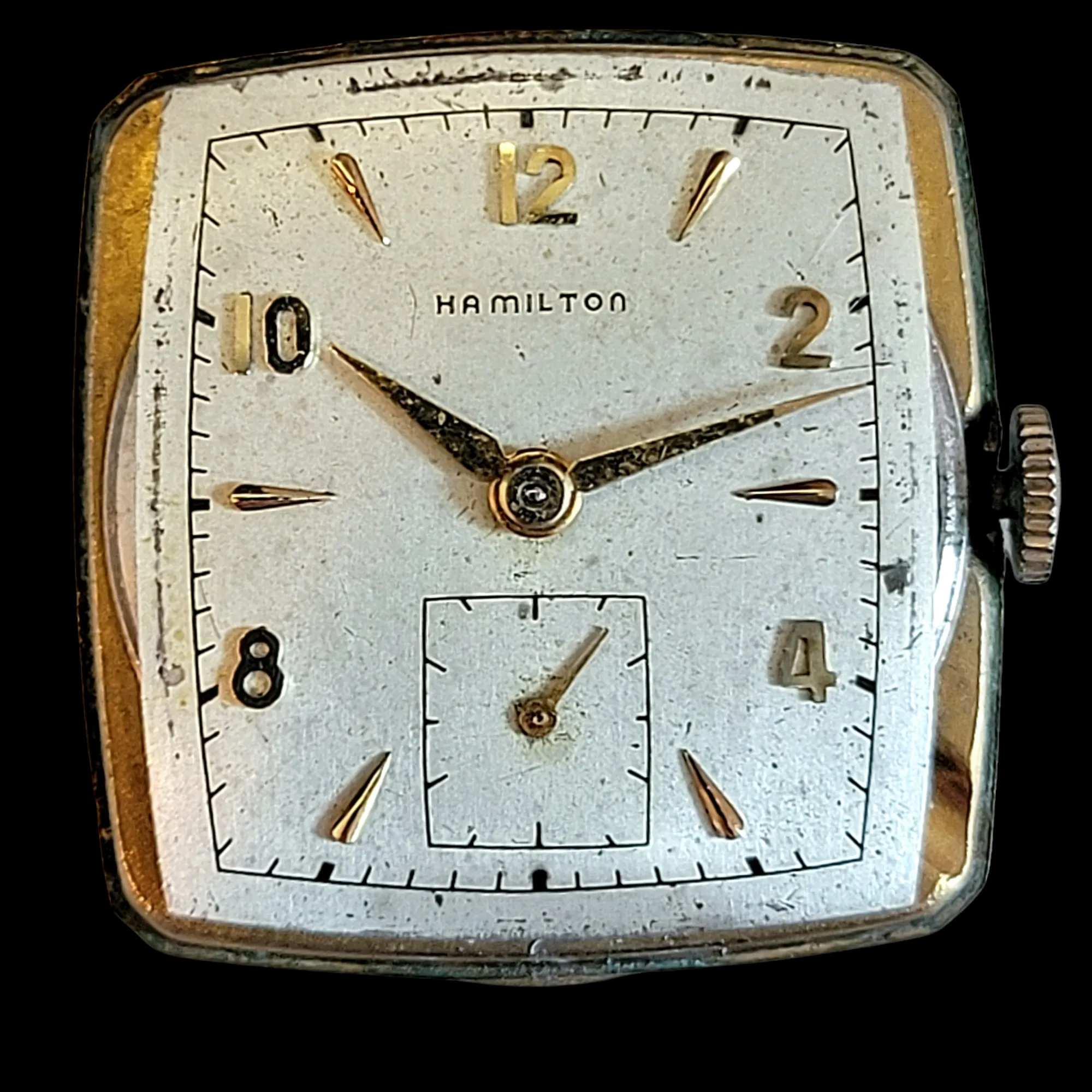 HAMILTON 1950 Dunham Watch 17 Jewels Grade 747 U.S.A. Made