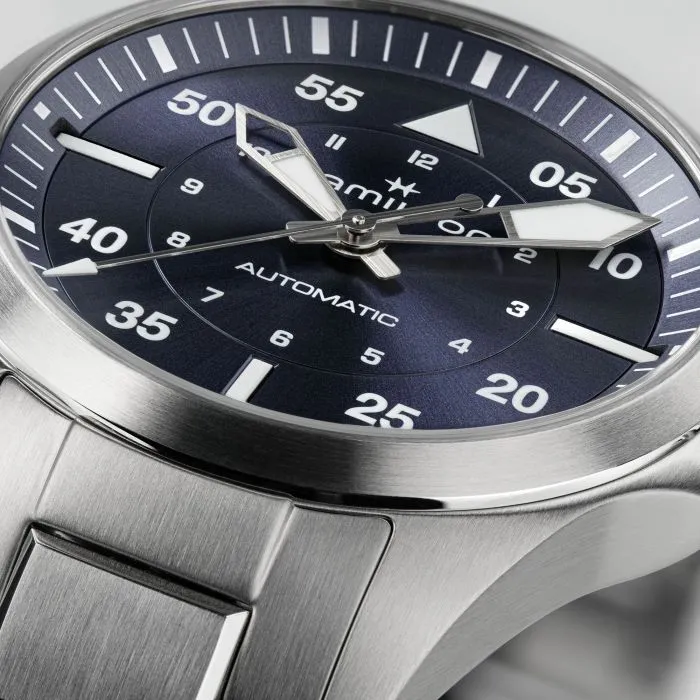 HAMILTON - KHAKI AVIATION PILOT AUTO H76215140