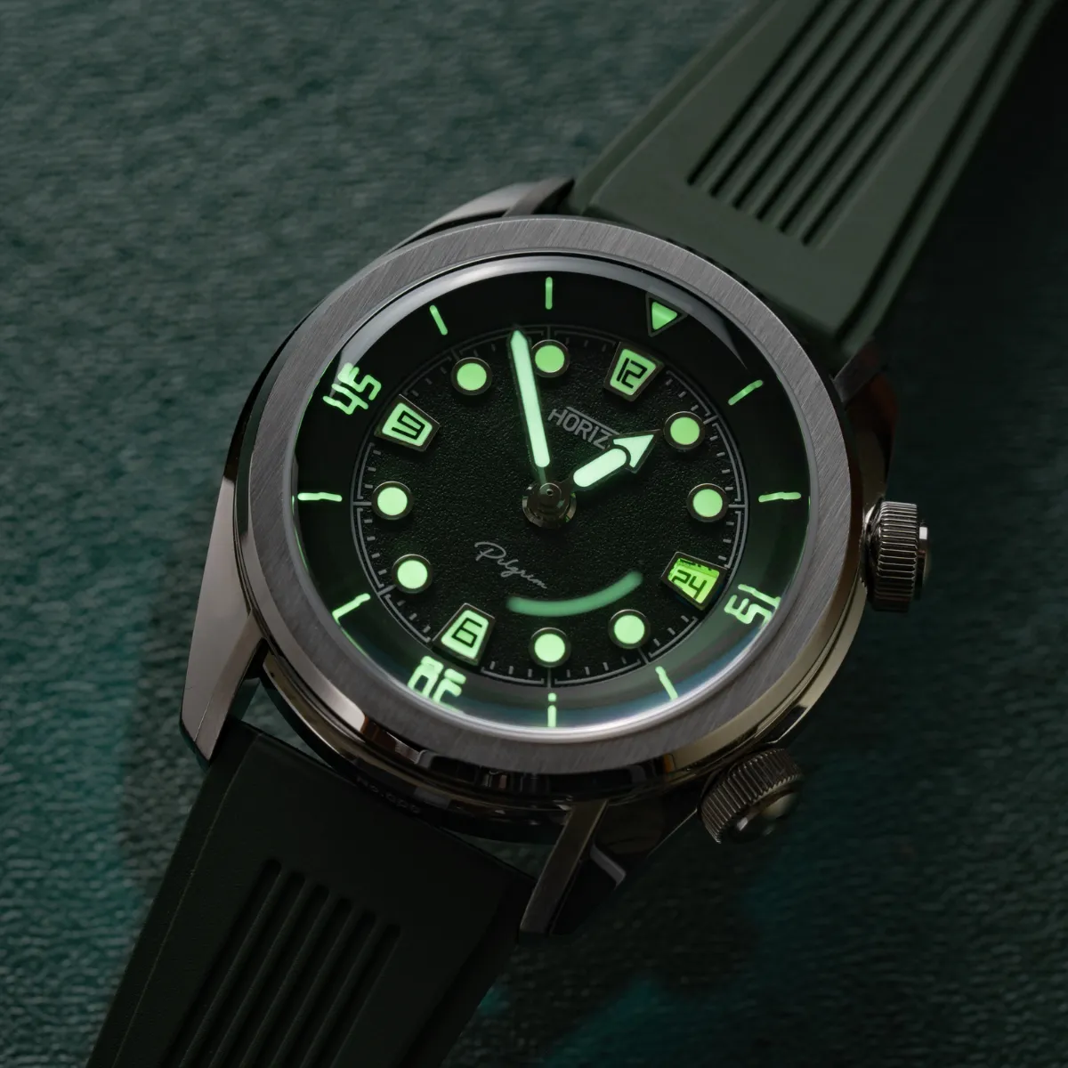 HORIZON WATCHES Pilgrim Green Ocean