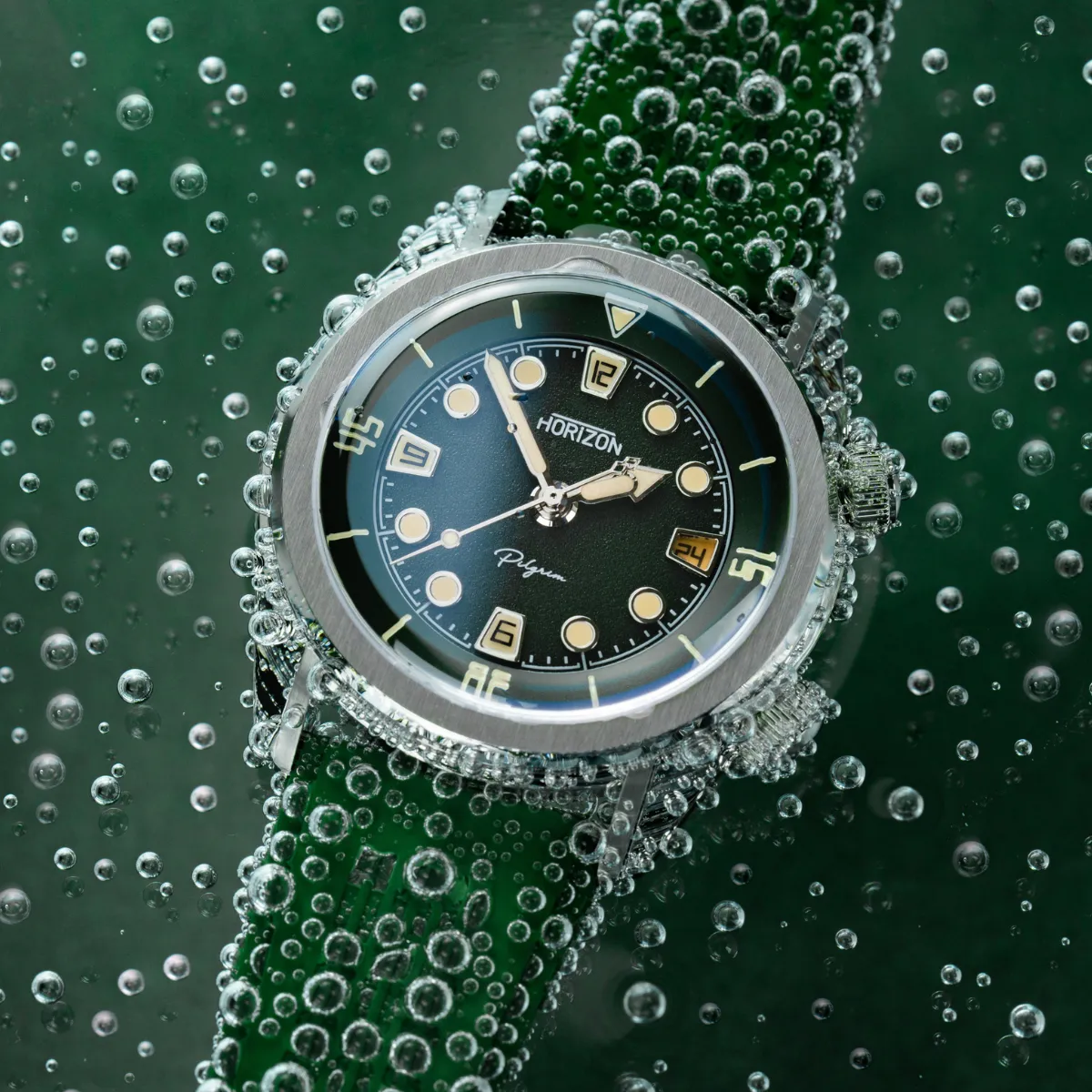 HORIZON WATCHES Pilgrim Green Ocean
