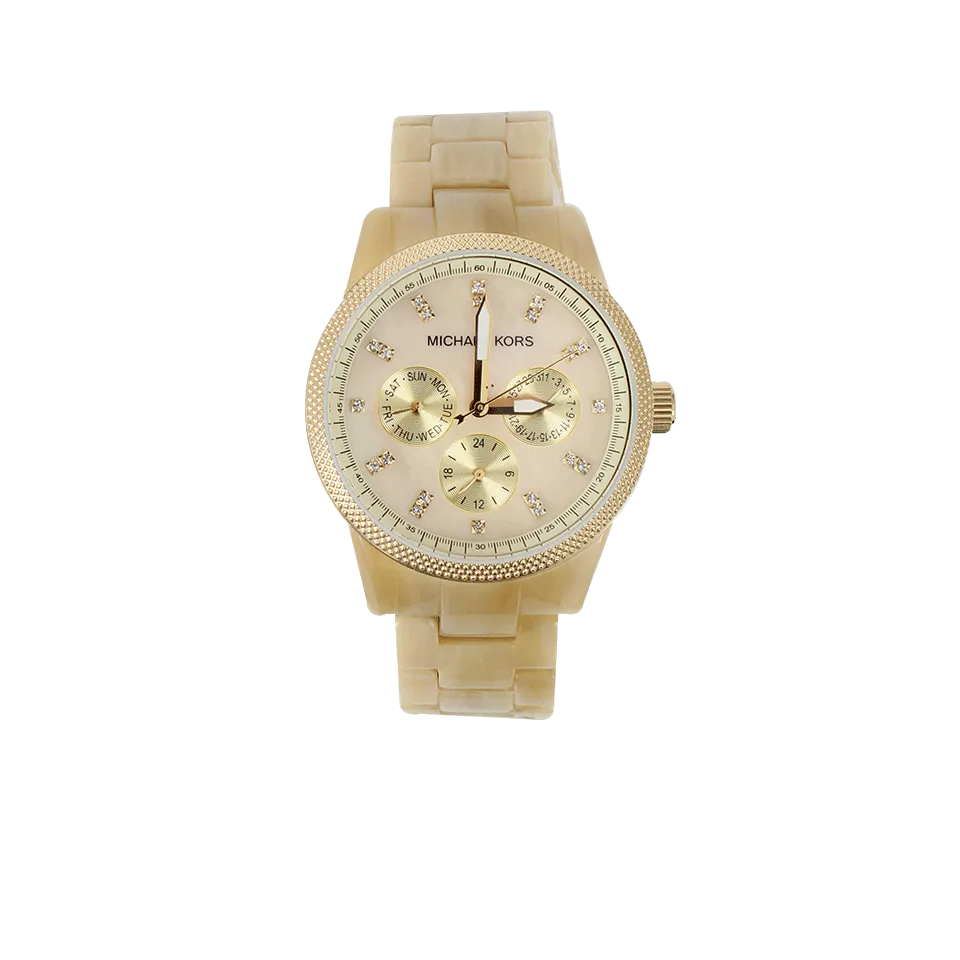 Horn And Mop Chronograph Watch