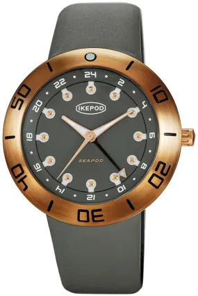 Ikepod Seapod S004 GMT Bronze Archi Grey Limited Edition