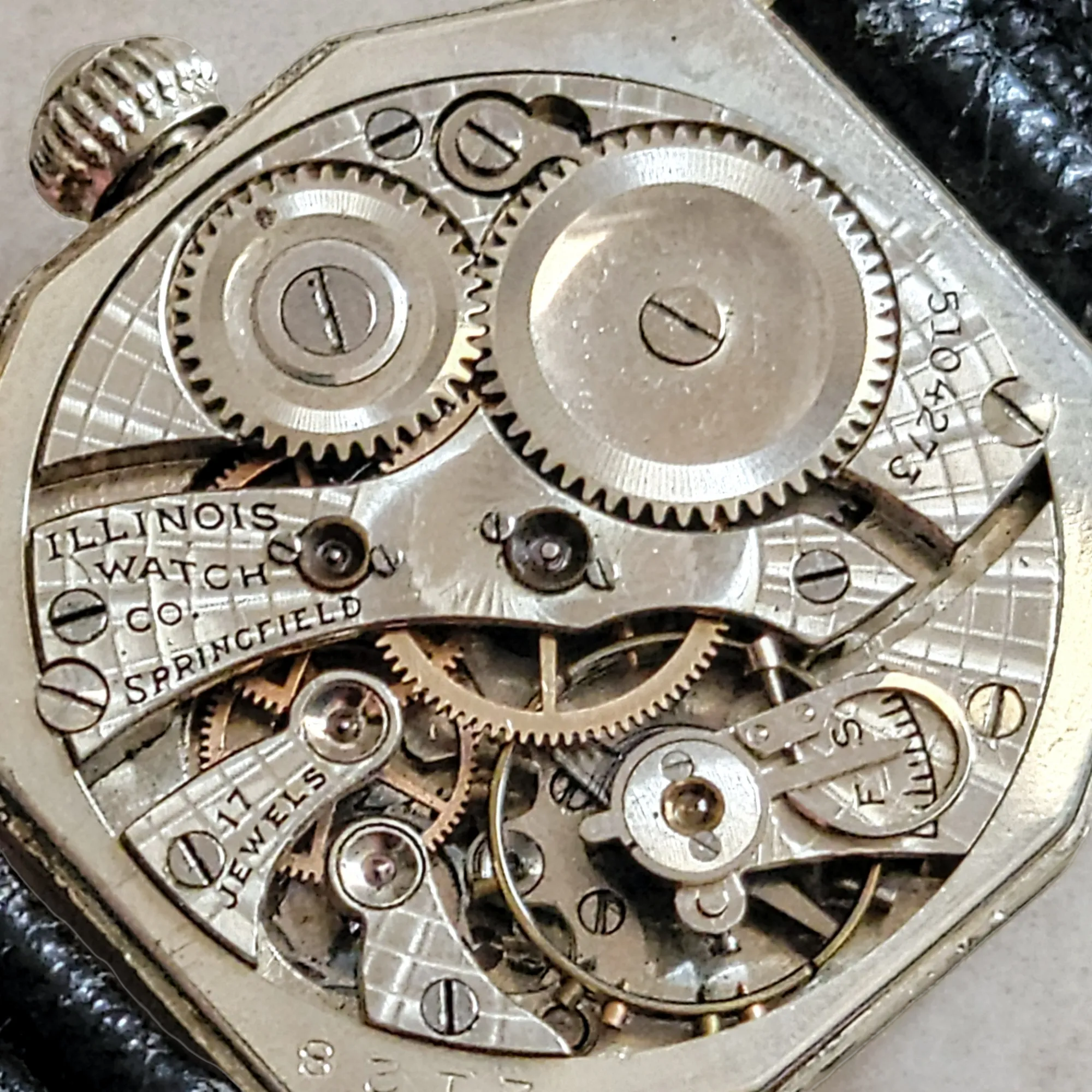 ILLINOIS ACE Wristwatch 17 Jewels Grade 24 - 14K GF