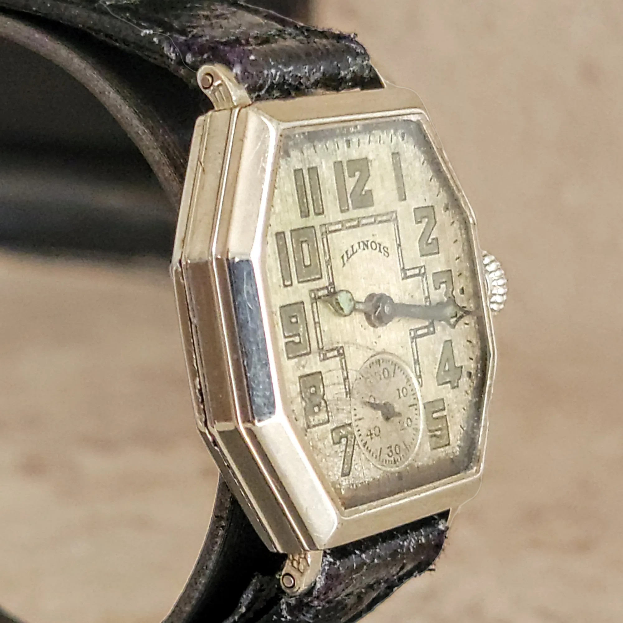 ILLINOIS ACE Wristwatch 17 Jewels Grade 24 - 14K GF