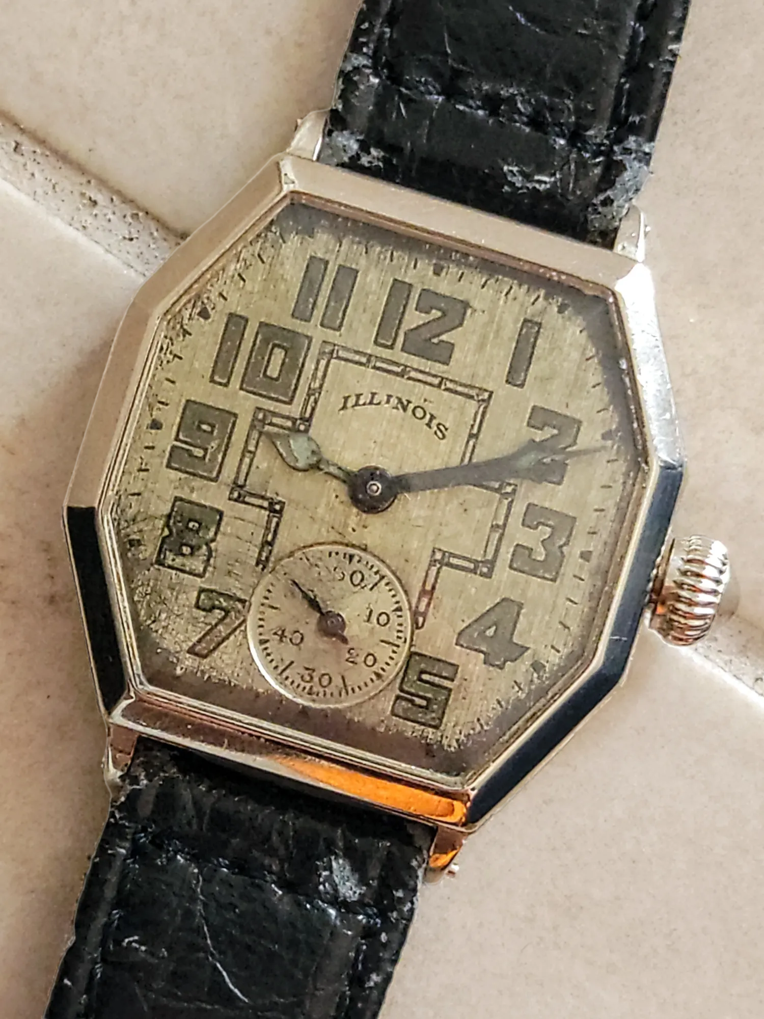 ILLINOIS ACE Wristwatch 17 Jewels Grade 24 - 14K GF