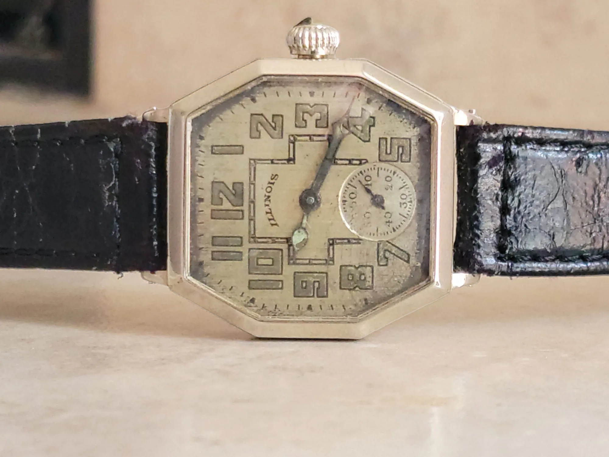 ILLINOIS ACE Wristwatch 17 Jewels Grade 24 - 14K GF