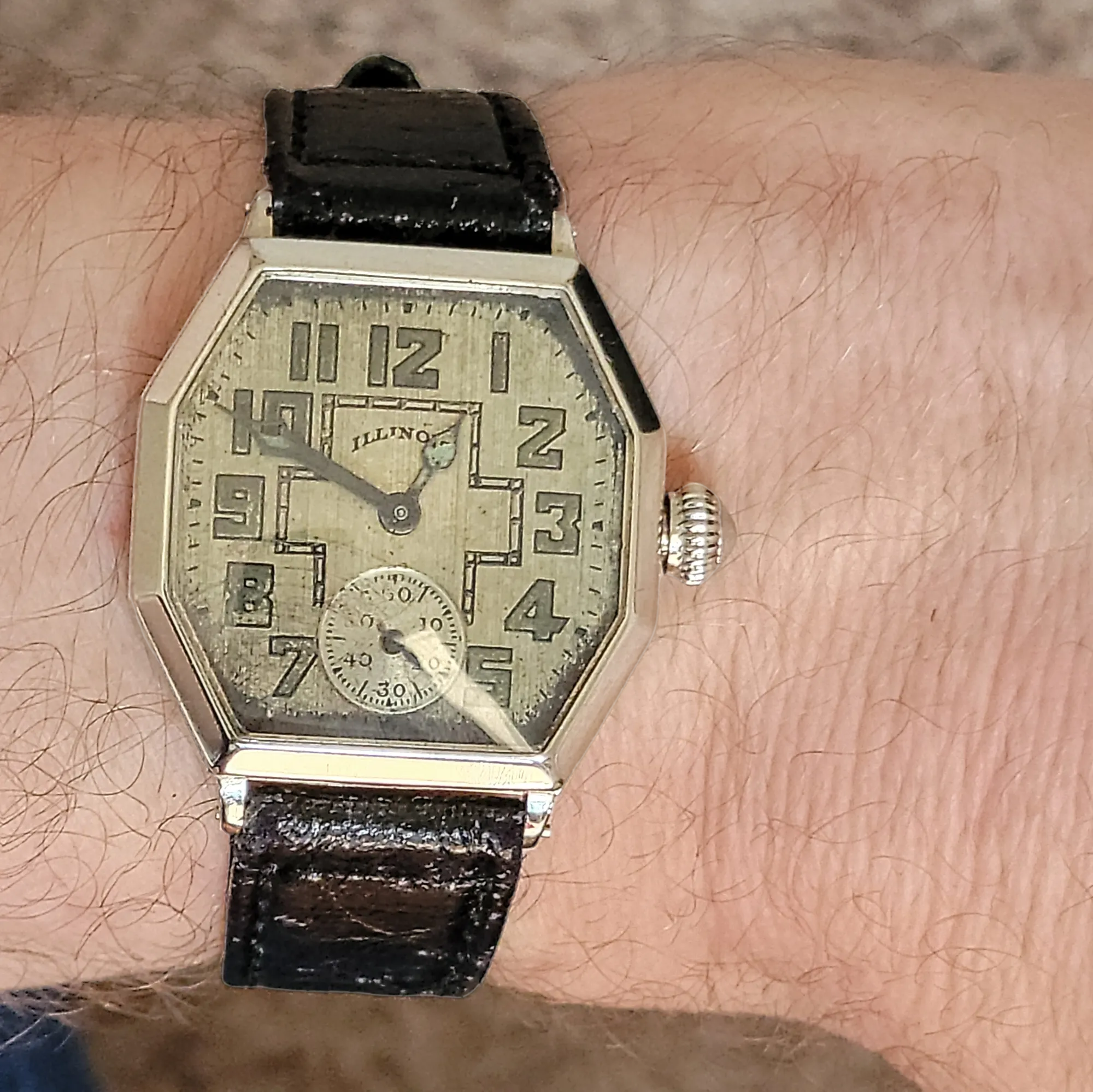 ILLINOIS ACE Wristwatch 17 Jewels Grade 24 - 14K GF