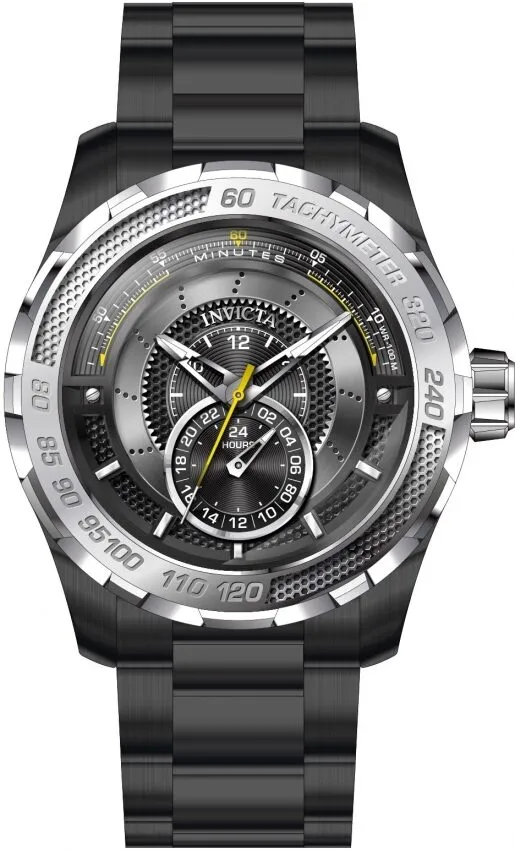 Invicta S1 Rally Quartz Black Dial Black Ion-plated Men's Watch 30574