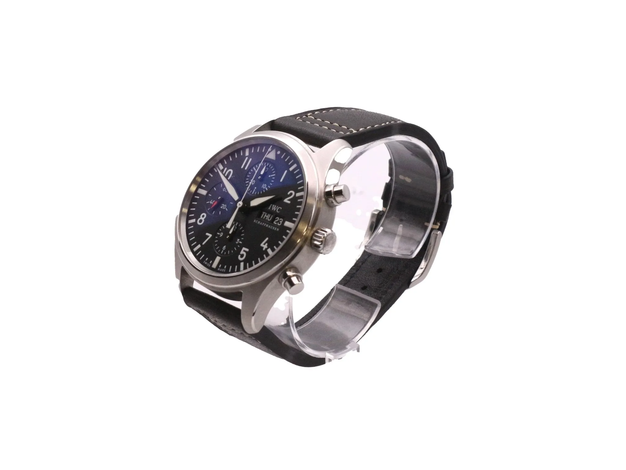 IWC Pilot Chronograph 42mm Steel Automatic Watch Ref IW371701