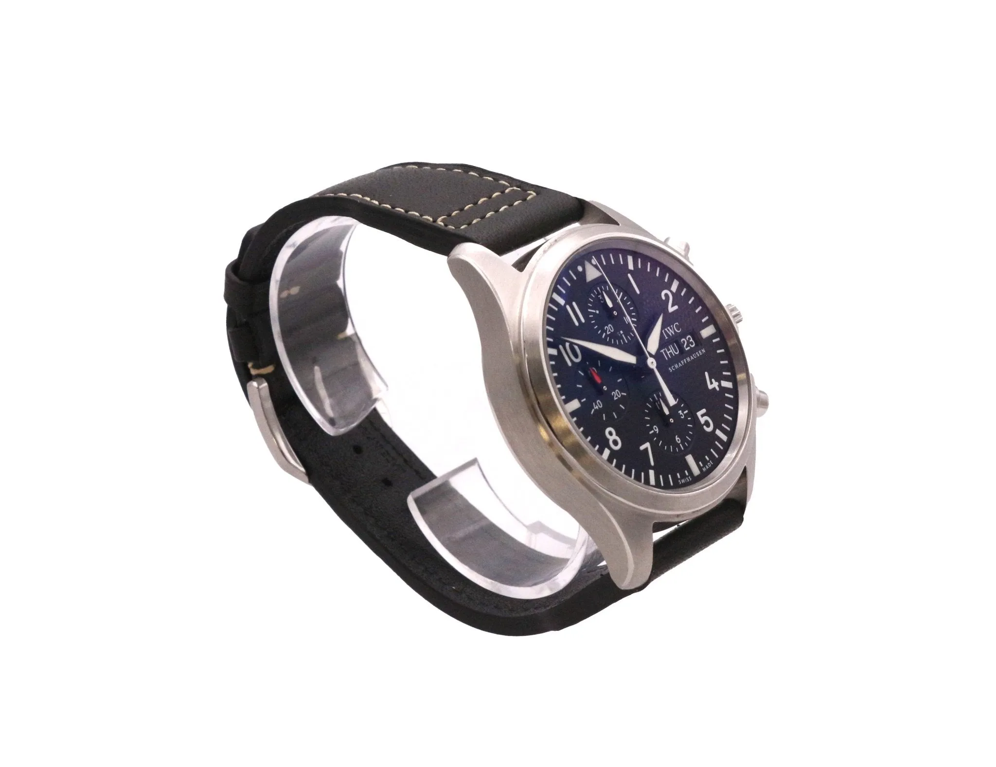 IWC Pilot Chronograph 42mm Steel Automatic Watch Ref IW371701